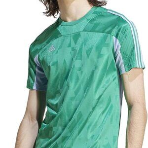 adidas Big & Tall Tiro Home Jersey Medium Tall Court Green/Blue Dawn HS7574